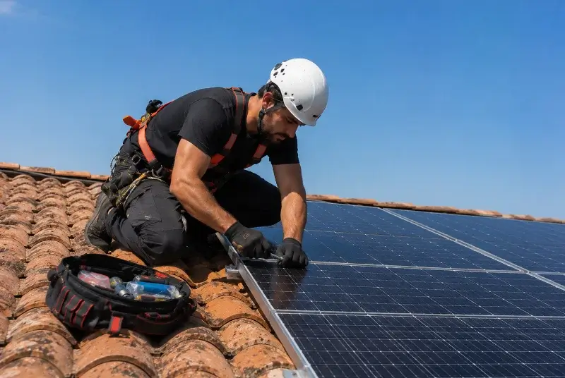 Maintenance et monitoring de panneaux solaires à Barsac